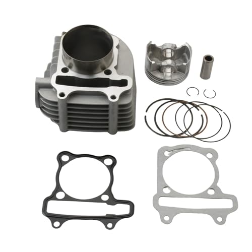 Pistón 4 válvulas 58,5mm para solucionar pérdida de potencia en GY6 125cc