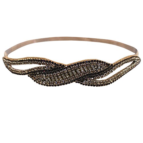 Accessoire cheveux perles Mia serre-tête élastique au design géométrique de perles tissées main
