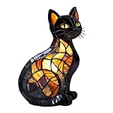 Lampe Chat Vitrail : Lampe Soleil Chat. Cette petite lampe de table décorative deviendra le point central de n'importe quelle pièce. Son design unique crée une ambiance unique à votre intérieur, alliant parfaitement esthétique et praticité.