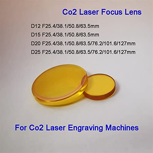 CO2 Lens Znse Laser Mirror Dia.25 F25.4 F38.1F50.8F63.5F76.2F101.6F127 for Engraving Machine(12mm,25.4mm)