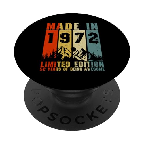 Live Legends Birthday Vintage 1972 Limited Edition 52th Bday PopSockets PopGrip Intercambiabile