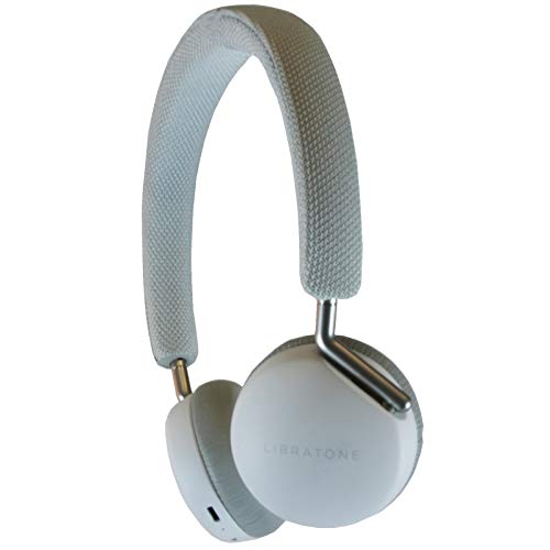 Libratone Q Adapt On-Ear Wireless Kopfhörer mit aktiver Geräuschunterdrückung in 4 Stufen (Bluetooth 4.1 aptX, ANC, 20 Std. Akku, Bluetooth+1, Touch-Bedienung ) cloudy white