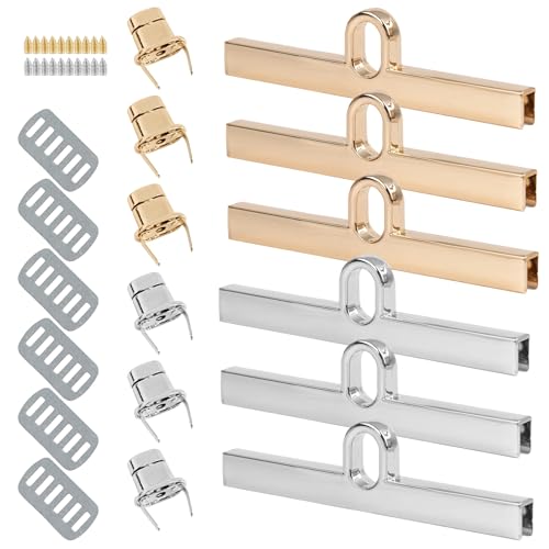 Framendino, 6 Pack Clasp Turn Lock Alloy Twist Clasp Purse