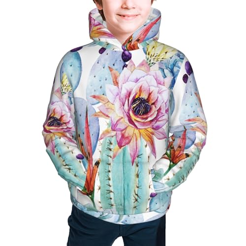 Cactus Kid Hoodies Boys Sweatshirts Girls Pullover with Pocket3