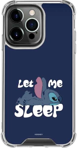 Skinit Clear Phone Case Compatible with iPhone 15 Pro Max - Officially Licensed Disney Lilo and Stitch Stay Weird Design