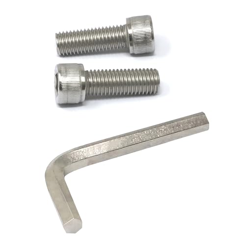 Image of iexcell 2 Pcs M14 x 40mm Thread Pitch 2 mm Stainless Steel 304 Hex Socket Head Cap Screws Bolts Kit