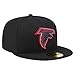 New Era Men's Black Atlanta Falcons Color Pop 59FIFTY Fitted Hat