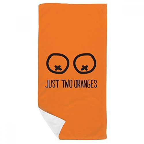 Juste Oranges serviette de bain doux gant de toilette 35x70cm multicolor