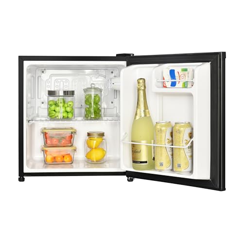 Image of Magic Chef 1.7-cu. ft. Mini Fridge in Black, Small Compact All Refrigerator with No Freezer for Bedroom, Apartment, Dorm Room, Office