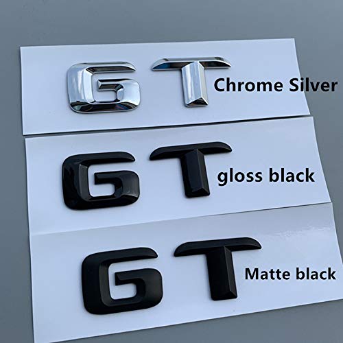 Chrome Glossy Black ABS Car Rear Trunk Letters Badge Logo