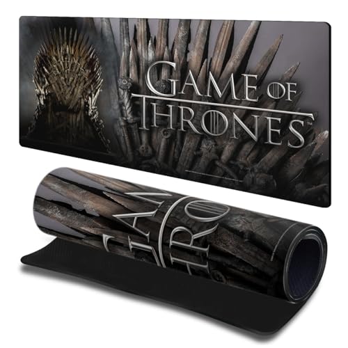Tapis de souris Game of Thrones L pour bureau et clavier PC de style graphique