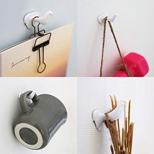 Hotlistor Reusable Multipurpose Bird Cubicle Wall Hooks Clips Decorative Pin Stick Hooks Office Partition Panel Hanger Cubicle Accessories Pins (3-Bird Hooks) #TOP2