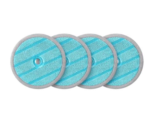 Samsung 4 Almohadillas De Microfibra Para Limpiador De Spinning Sweeper Vca-Wba95 Gl, Reutilizables, Antibacterianas, Diámetro De 17 Cm, 4 Unidades, Vca-Spw95 Vt, Color Azul
