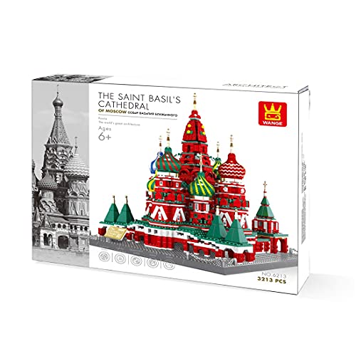 QIXIAOCYB XSuper berühmte Architektur Baustein 3213Pcs Modell Saint Basils Cathedral Ziegel Spielzeug Baugeschenk für… – Bild 3
