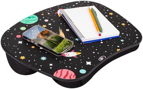 LAPGEAR MyStyle Portable Lap Desk with Cushion - Space Odyssey - Fits up to 15.6 Inch Laptops - Style No. 45337
