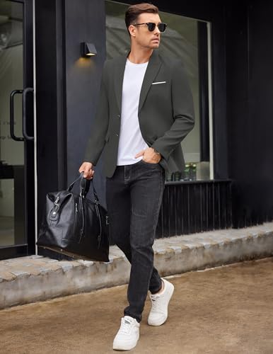 COOFANDY Mens Blazer Casual Two Buttons Sport Coat Slim Fit Lightweight Suit Jackets - Image 5