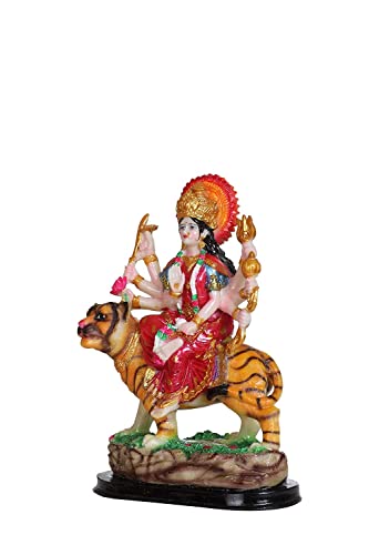 Statue Maa Durga multicolore pour vitrine de bureau et decoration de maison - 3