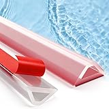200cm Schwallschutzleiste Dusche Selbstklebend,Dusche Boden Flexibles Silikon Wasserstopper,Nass-Trocken-Trennung für Bad und Küche,Rollstuhlgerechtes Design,Schnell Installieren, Einfach zu Zuschneid