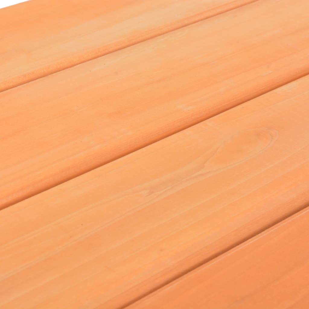 Tavolo da picnic con panche integrate, 89 x 79 x 50 cm, in legno di abete massiccio, resistente alle intemperie, con cuscino in poliestere impermeabile con imbottitura spessa, facile da