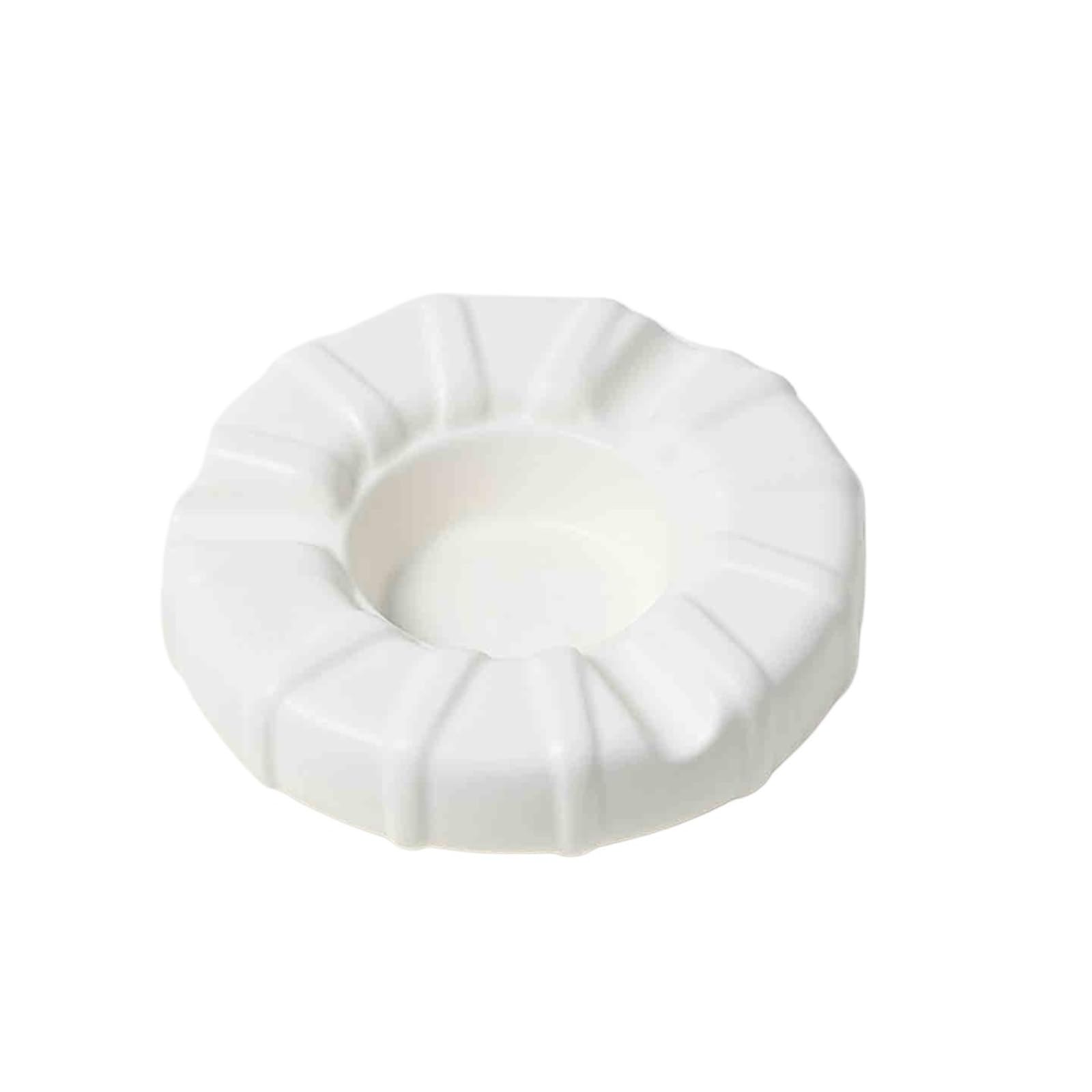 Zhaoj24-05 Cigar Ashtrays Hotel Home Ceramic Large Ashtray Providing Black And White Desktop Decoration(White)