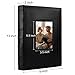Vienrose Photo Album 4x6 300 Photos with Memo Area Leather Cover Large Capacity Slip-in Pictures Book for Wedding Baby Vacation (Black)
