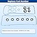 VS50919 Valve Cover Gasket 3.6L V6 for 2018-2024 Jeep Wrangler, 2019-2025 Ram 1500, 2016-2024 Jeep Grand Cherokee,Gladiator,ProMaster,Chrysler Pacifica,Grand Caravan,Voyager 2017 2020 2021 2022 2023