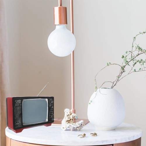 Mini télévision rétro en résine pour décoration vintage de maison