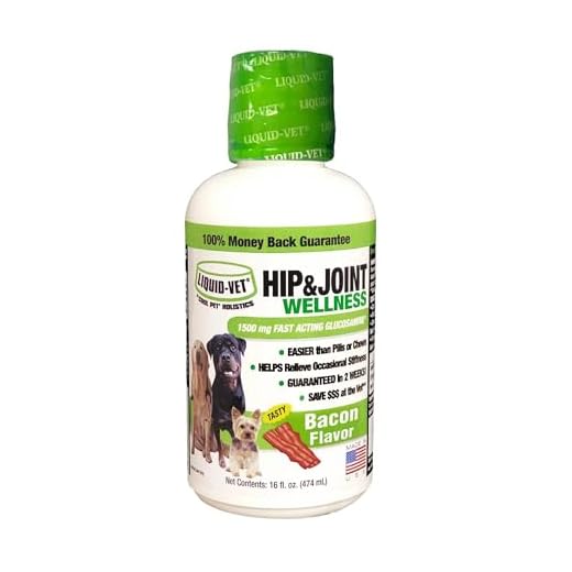 LIQUID-VET K9 Hip & Joint Formula, Bacon Flavor, 16oz