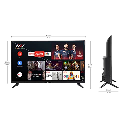 Image of NVY 102 cm (40 inch) HD Ready Smart LED TV | NVA40SR1 (Black) (2022 Model) Android TV