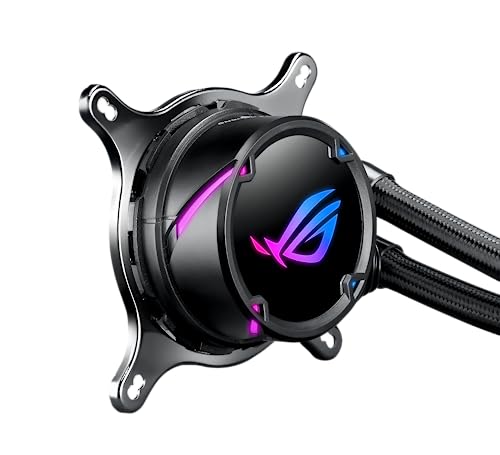 ROG Strix LC 120 RGB, Cooler CPU All-in-One ROG, com iluminação RGB endereçável, sincronização Aura,