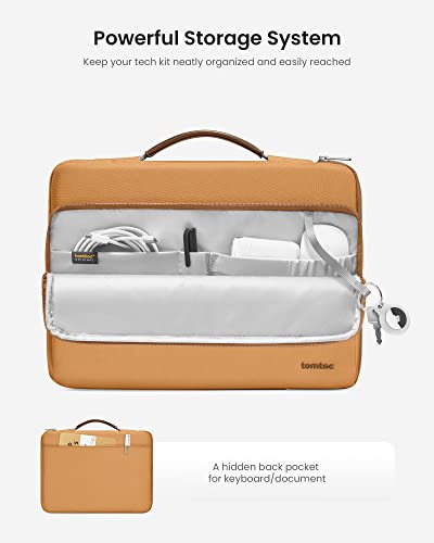 Image of tomtoc 360 Protective Laptop Sleeve for 14-inch MacBook Pro M1 /A2442 Pro /Max 2021, 13-inch MacBook Air M2 /A2681 2022 with Hardshell, Shockproof, Water-Resistant Laptop Accessory Case