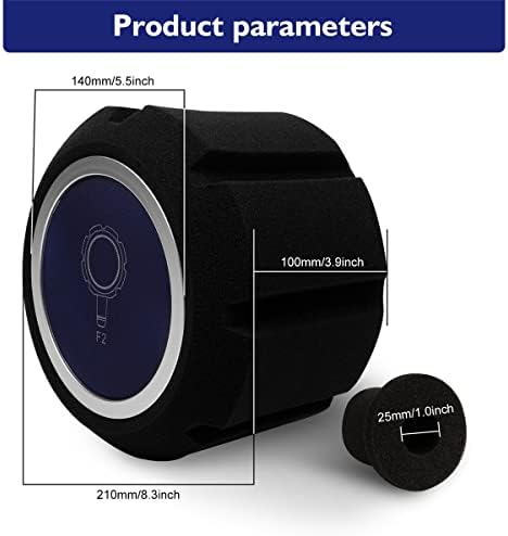 Pop Filter for Microphone Portable Sound Isolation Shield Foam Reflection Filte,Mic Windscreen Acoustic Pop Foam Balls for Vocal Studio Booth,Live,Music Recording Equipment