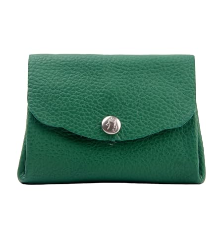 Handmade Women’s Leather Wallet – Soft Genuine Leather, Compact and Stylish Wallets for Women, Elegant Ladies Wallet with Slim Design, Durable and Perfect for women (Green)