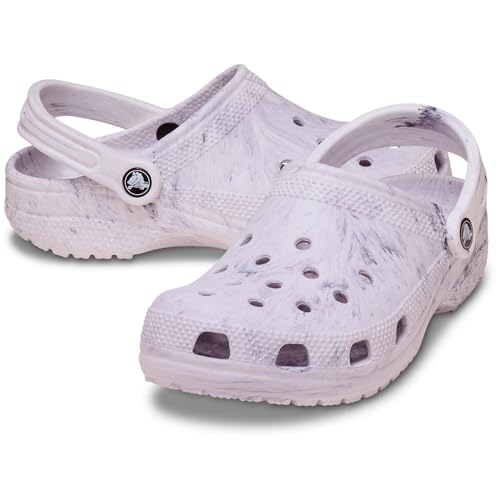 Image of Crocs Womens Classic Marbled Tie-dye Clogs