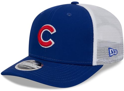 New Era Chicago Cubs Trucker 9Seventy Snapback Adjustable Hat Blue miniatura 1