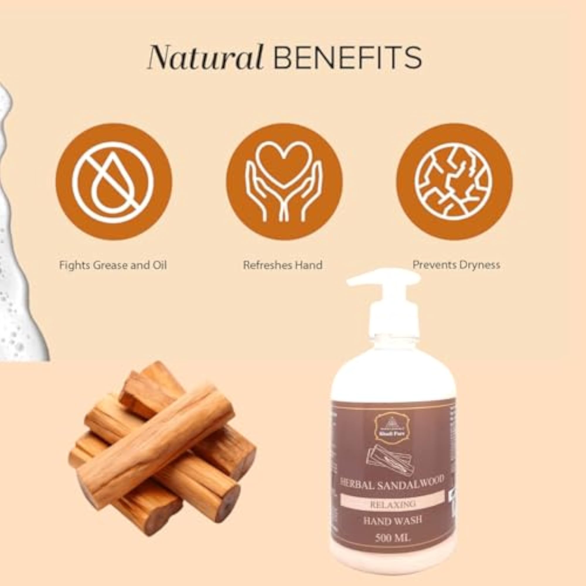 Herbal Aloe Vera & Sandalwood Hand Wash, 1000ml