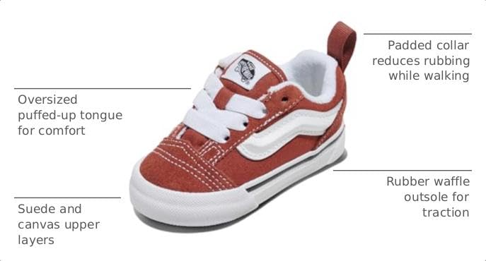 Image of Vans Kids' Knu Skool Shoe - '90s Retro Puffy Fashion Sneakers for Boys & Girls