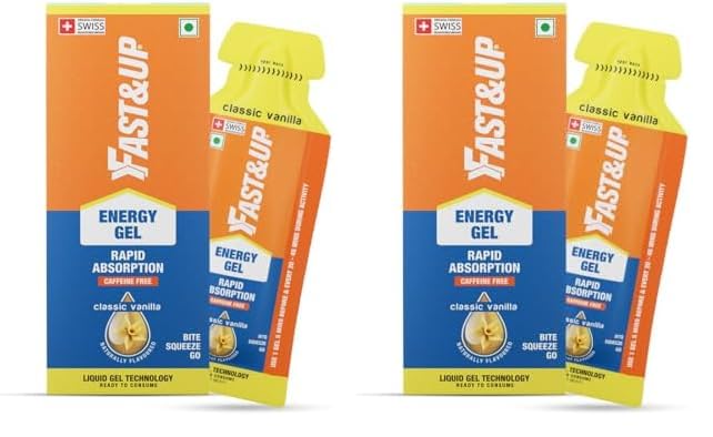 Image of Fast&Up Energy Gel- Classic Vanilla flavour - Pack of 10 Gel Sachets