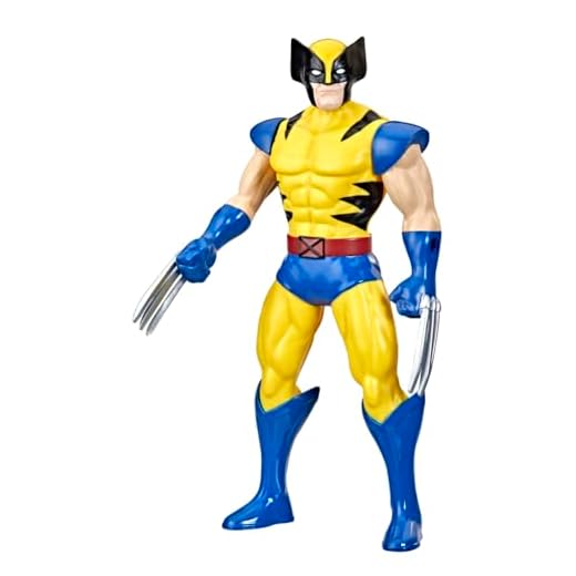 Marvel, Boneco Wolverine, Amarelo, Azul e Preto