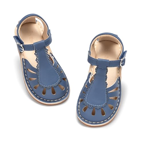 Image of THEE BRON Toddler Girls Espadrilles Sandals Hollow Out Rustic Dress Shoes