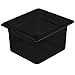 Cambro 64CW110 Camwear Food Pan plastic 1/6-size 4"D black - Case of 6