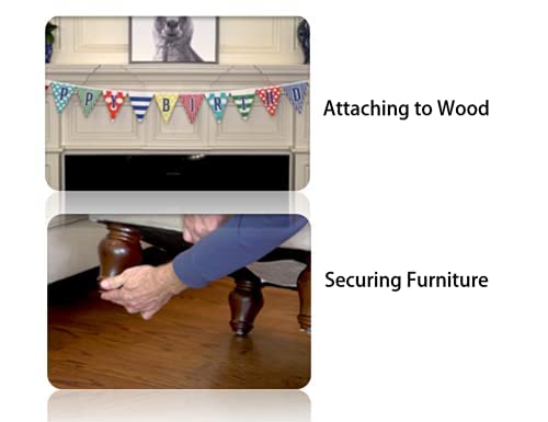 Miniatura 2 de Cinta ALIEN TAPE Resistente de Doble Cara, Nano Cinta, Cinta Adhesiva Transparente de 7 Pies para Decoración de Fotos y Carteles en la Pared Como Se