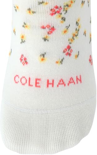 Image of Cole Haan Womens No Show Socks - 3 Pack Soft Cotton Blend Invisible Sneaker Liners Low Cut Socks for Women with Heel Grip