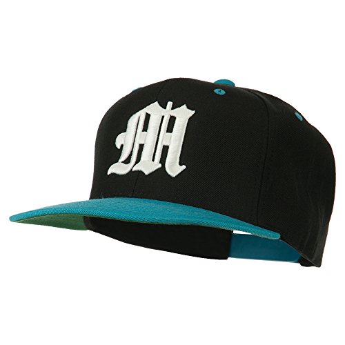 Image of e4Hats.com Old English M 3D Embroidered Snapback Cap
