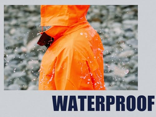 Image of RainRider Rain Suits Waterproof for Men Women Heavy Duty Rain Gear Reflective Jacket Bib Pants 3 Pieces Rainwear