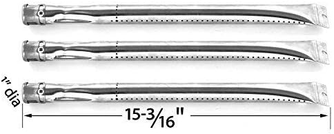 3 Pack Life@Home GSF2616JB, GSF2616JBN, GSF2616J & BBQ Grillware GSF2616, 41590 Gas Grill Replacement Stainless Steel Burner