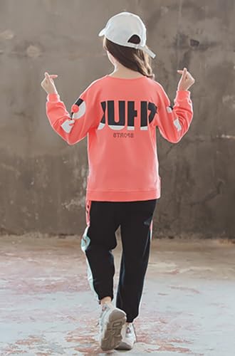 Image of Urtrend Little Girls' Kids 2 Pieces Long Sleeve Top Pants Leggings Clothes Set Outfits