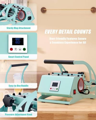 Prensa térmica para tazas y vasos de 9 a 30 oz miniatura 2