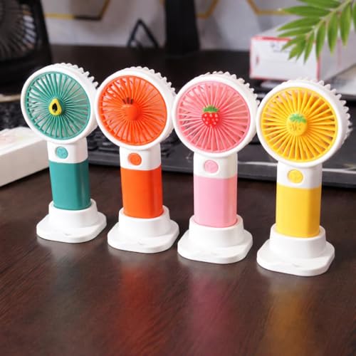 Image of Portable Rechargeable Mini Fan Pack of 1 | 400mAh USB Handheld Small Fan with 3 Speed Modes | Silent Personal Cooling Fan for Travel, Office, Makeup, Kitchen & Outdoor Use (MODEL 03)