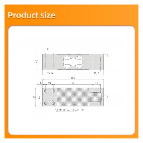 Sensor de celda de carga de 0-200 kg con módulo HX711 para báscula 4